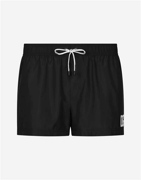 Swim shorts with DG patch in Black for.